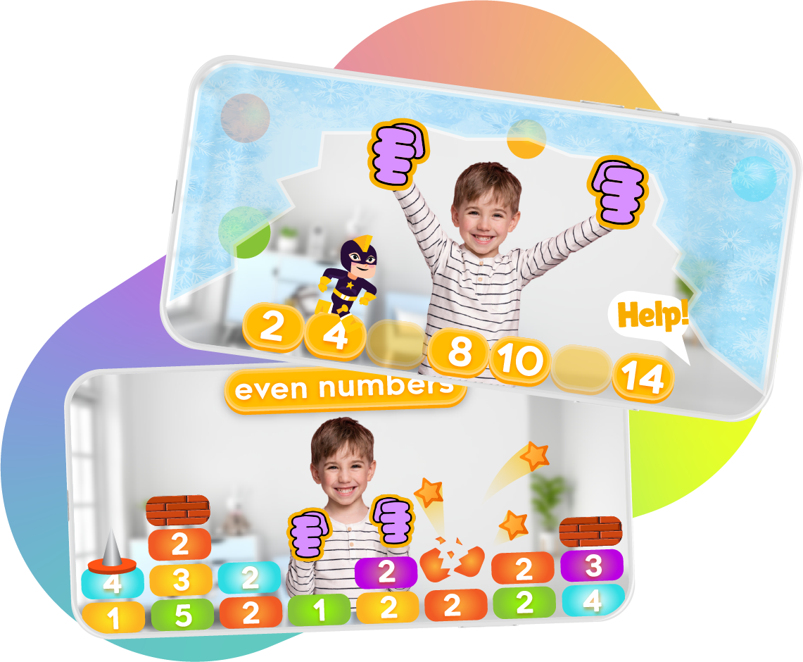 MathLand gameplay screens